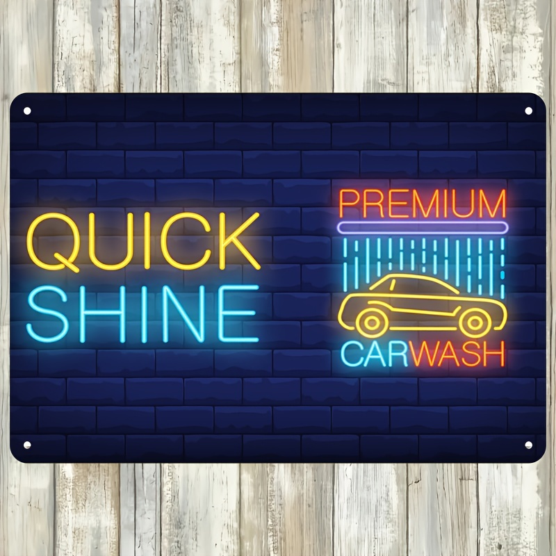 Letreiro Neon Quick Shine Car  - Auto Repair Shops avaliação e preço