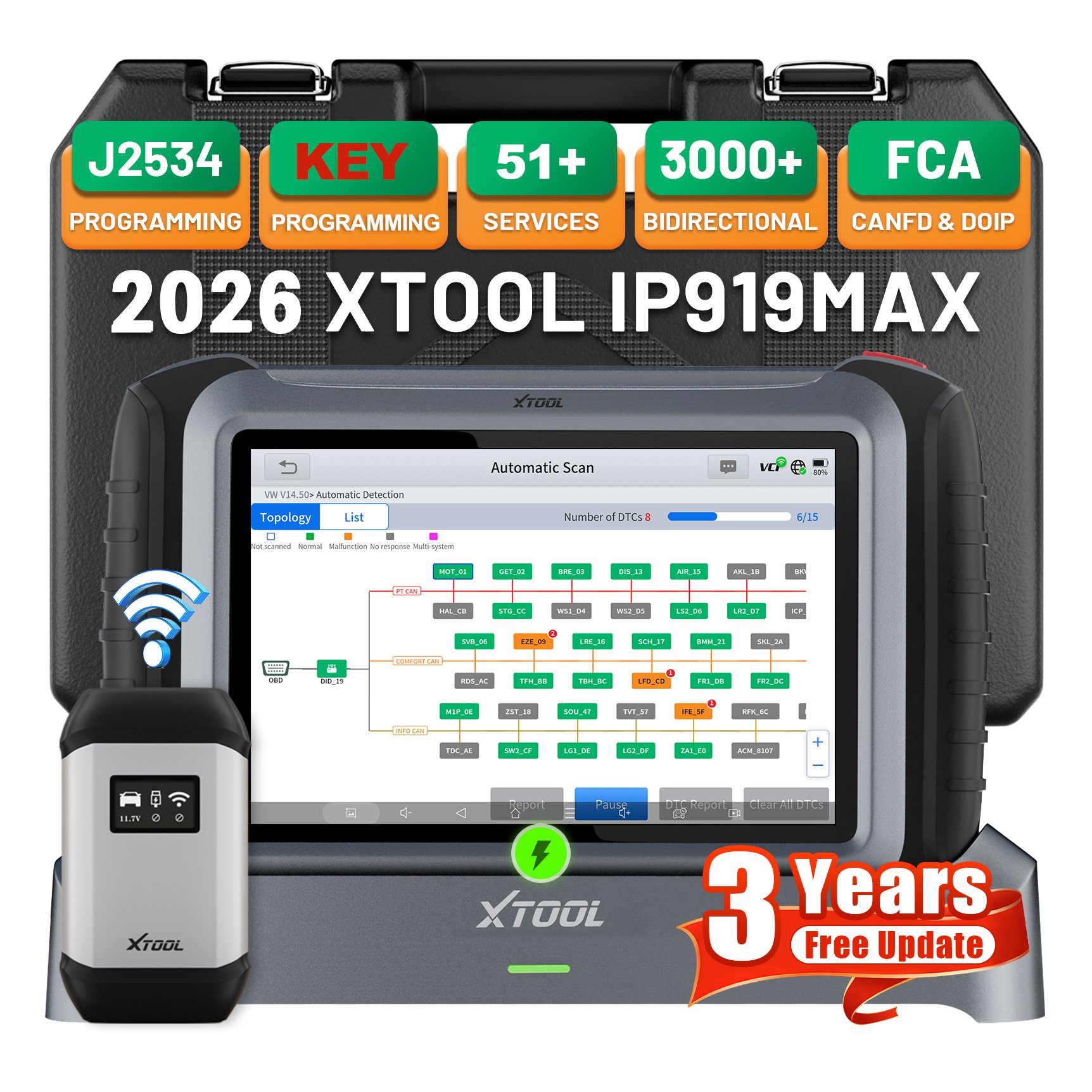 Armazém UE XTOOL IP919MAX J253 - Car Diagnostic Tool avaliação e preço
